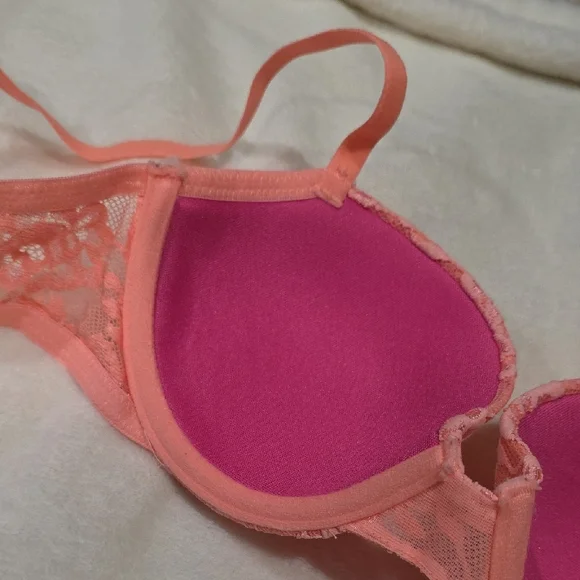 La SENZA Lace Remix Demi Bra Set - Peach and Yellow - Picture 9 of 9